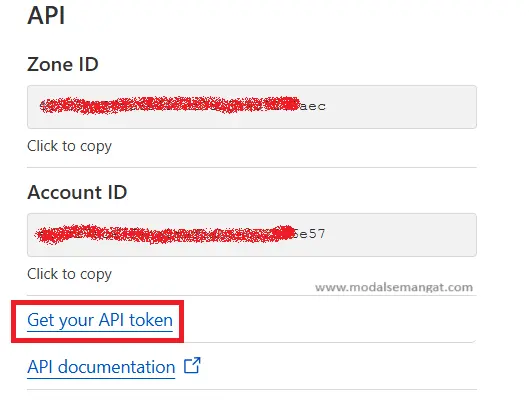 Get API Token Cloudflare