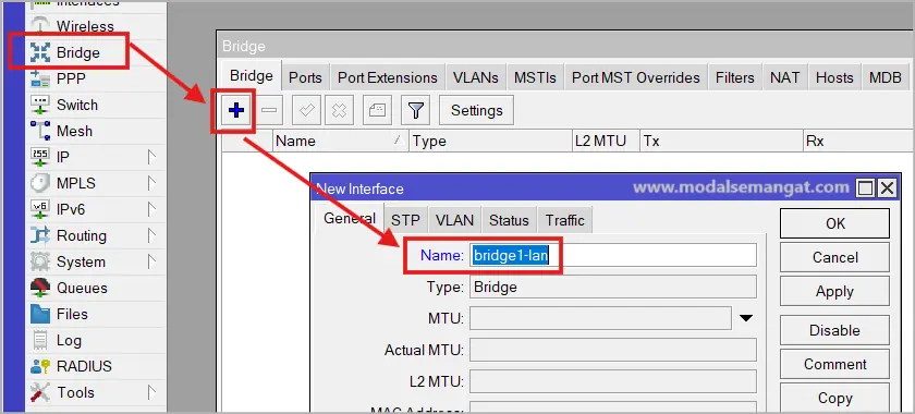 Cara Membuat Bridge Baru di Mikrotik